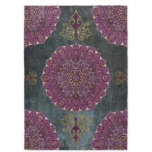 Kavka Ellis Green/Purple Indoor/Outdoor Area Rug 